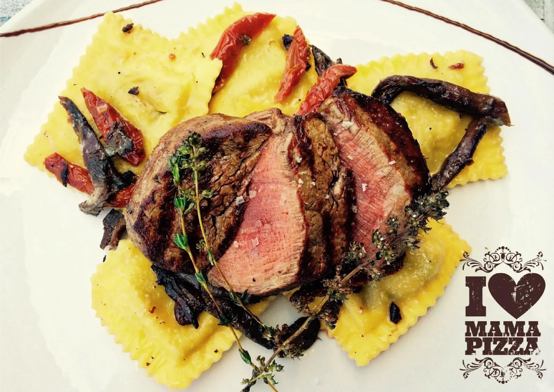 Meat dish with vegetables and sauce