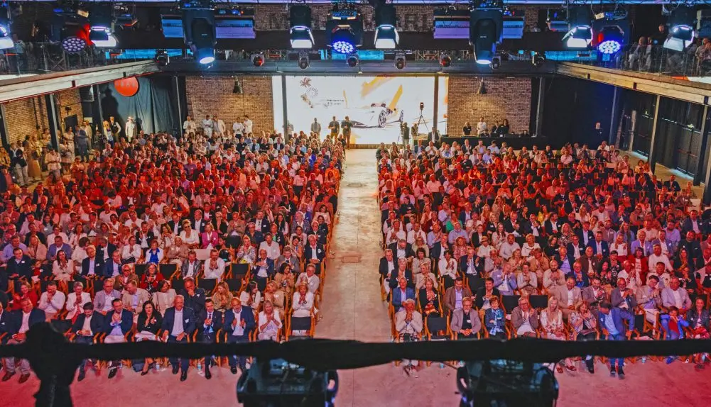 Audience at an event in Motorworld Mallorca